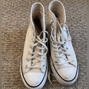 Converse White High-Top Sneakers